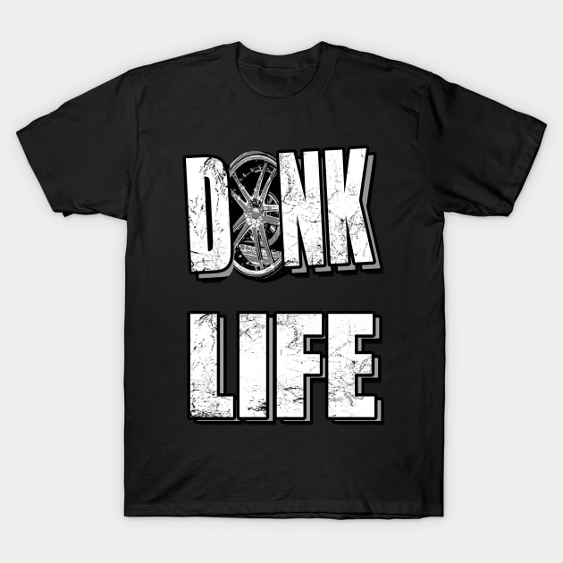 Impala Caprice Donk Life T-Shirt by Black Ice Design